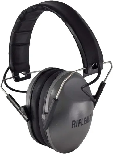 Vista 5 de BenchMaster Rifleman EXS - Protección auditiva electrónica para disparos y construcción, diseño plegable ajustable de perfil bajo, NRR 20, orejeras