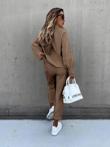 Vista 3 de ETCYY NEW Women's 2 Piece Lounge Sets Outfits Long Sleeve Sweatshirt and Sweatpants Sweatsuit