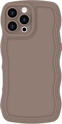 Vista 46 de Anuck Funda para iPhone 11 Case Wave, diseño de marco ondulado para mujeres y niñas, linda funda de teléfono estética ondulada de color sólido, TPU