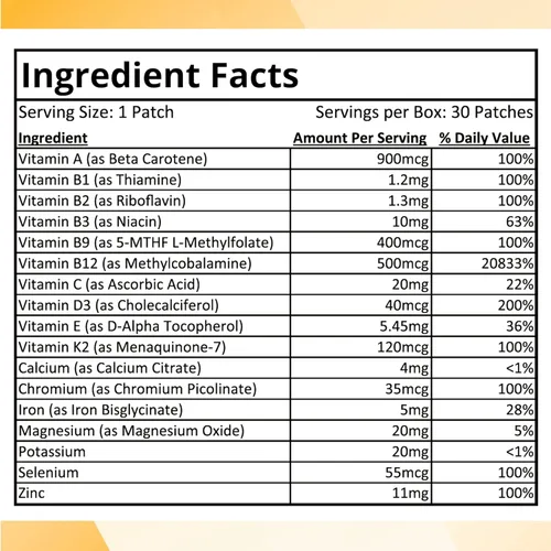 Vista 2 de Diamond Hills Multi Patch-Up – 30ct Daily Patches – No Calories & Sugar Free