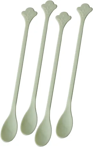 Vista 3 de Cuchara de café, 100 unidades, 5.1 in/5.1 pulgadas, mini cucharas desechables para té y azúcar, agitadores de plástico de grado alimenticio, palitos