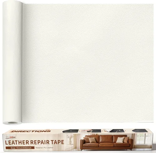 Vista 9 de ONine - Cinta de reparación de piel, parche para reparación de piel autoadhesivo de 12 x 48 pulgadas, impermeable, resistente al desgaste, para Negro