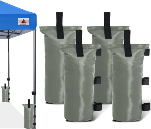 Vista 21 de ABCCANOPY - Juego de anclaje de 4 bolsas de arena de 112 libras para toldos desplegables para exteriores