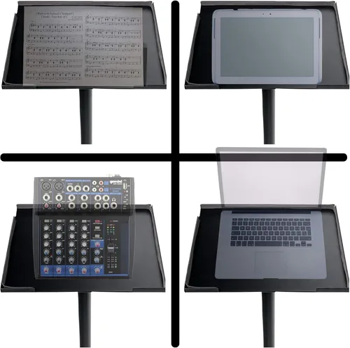 Vista 3 de Gemini Sound PST-01 Accesorios universales para equipos de DJ para computadora portátil, proyector de pantalla, soporte de trípode de escritorio