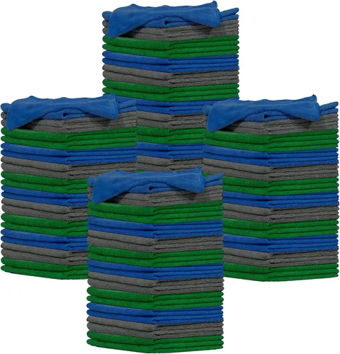 Vista 11 de Pinnacle Mercantile Paño de limpieza de microfibra – Toalla de microfibra grande de 16 x 16 pulgadas sin pelusa – Toalla de microfibra versátil