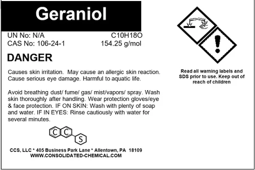Vista 6 de Geraniol Compuesto aromático de alta pureza 1.0 fl oz (1fl oz)
