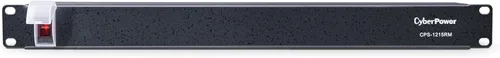 Montaje del rack PDU Cyberpower Cps-1220 Rms, conector múltiple, 12 salida 20 A, 2400 VA, 1800 julios 15 A Negro