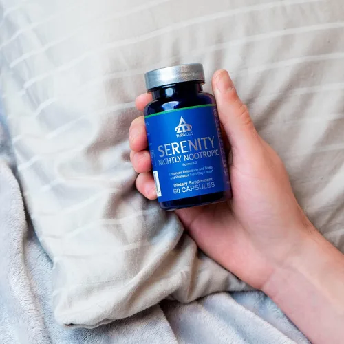 Vista 6 de Thrivous Serenity Nightly Nootropic – Sleep & Relaxation Formula with KSM-66 Ashwagandha, L-Theanine, Magnesium Glycinate & Melatonin – 60 Vegan