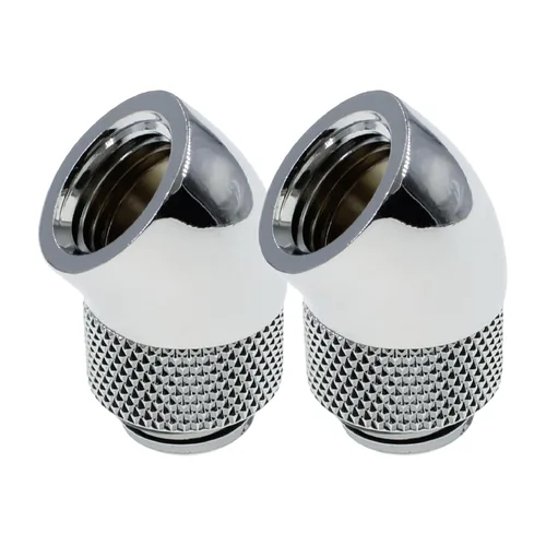 Vista 22 de dracaena.io - Paquete de 2 conectores extensores de rosca G1/4 pulgadas macho a hembra, conector adaptador giratorio de 45° para sistema