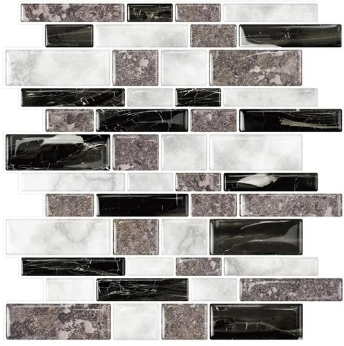 Vista 21 de STICKGOO Azulejos Adhesivos de Diseño Más Grueso para Protector contra Salpicaduras, 12"×12" Azulejos Adhesivos para Protector de Cocina, Azulejos