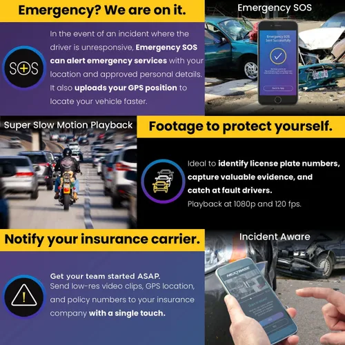 Vista 6 de Nextbase Cámara de tablero de 622 GW con tarjeta de memoria micro SD de 128 GB, cámara de tablero para automóviles con grabación automática 4K 30