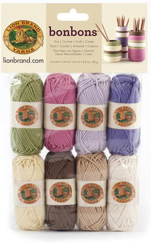 Vista 9 de Lion Brand Yarn Paquete de hilo BonBons Brights