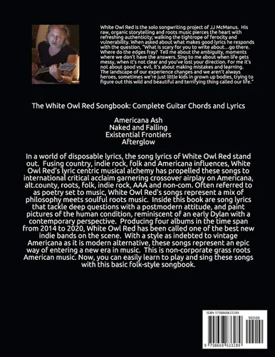 Vista 2 de The White Owl Red Songbook Guitar Chords and Lyrics Americana Ash - Naked and Falling - Existential Frontiers - Afterglow