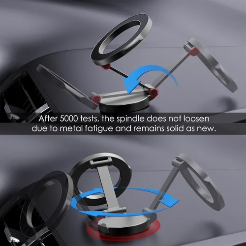 Vista 7 de CloudValley for MagSafe Car Mount, Strong Magnetic Metal iPhone Holder for Car Dashboard Accessories, [3M Tape] for iPhone 15 Pro Max/ 14 Plus