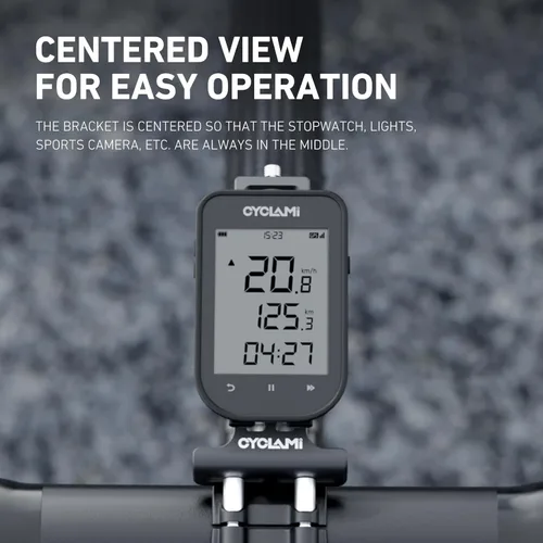 Vista 5 de S16 - Soporte frontal compatible con computadora Garmin Edge Bike - Manillar de ciclismo