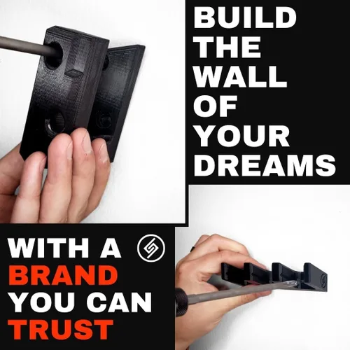 Vista 9 de Spartan Mounts Compatible with Glock Magazines Firearm Accessories, Wall Mount Mag Display for Gun Room, Ammo Storage, Gun Safe Armory Tactical.