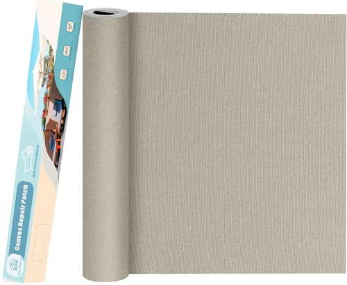 Vista 26 de KING MOUNTAIN Parche de reparación de lona de 9 x 11 pulgadas, 2 piezas, parche de tela impermeable autoadhesivo para sofás, tiendas de campaña