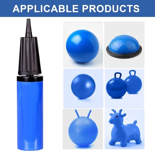 Vista 3 de Exercise Ball Pump, Hand Air Pump for Stability Workout Yoga Ball, with 10 Plugs for Valve & 2 Plug Remover for Easy Deflation