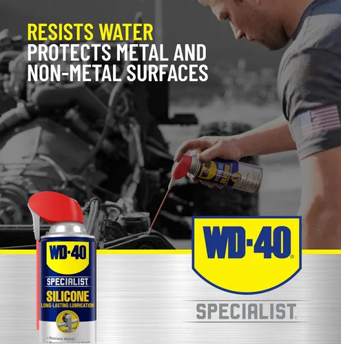 Vista 6 de WD-40 Lubricante de silicona en spray resistente al agua, 11 oz, 1