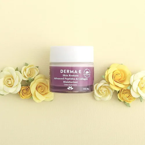 Vista 6 de DERMA E Advanced Peptides and Collagen Moisturizer – Crema facial de colágeno de doble acción con complejo péptido – Crema de día y noche de humedad