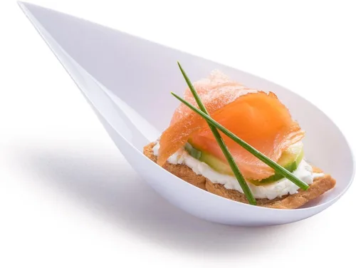 Vista 7 de Zappy - Mini cuchara para aperitivos/Cucharas para cata/Plato de postre asiático, 100 unidades, Negro