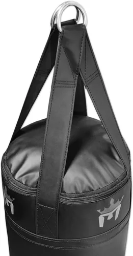 Vista 3 de Meister, bolsa pesada de 110 libras rellena para Muay Thai - Bolsa profesional de 6 pies para patadas y puñetazos