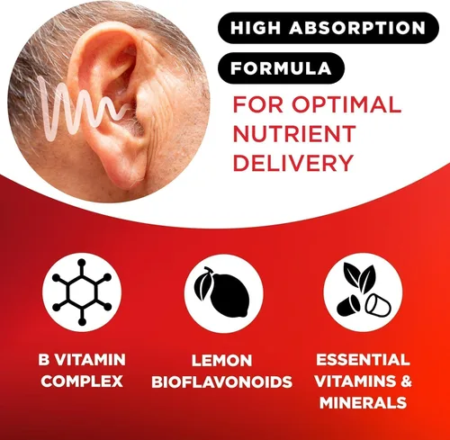 Vista 4 de Lipo-Flavonoid Zumbido de oído, recomendado por médicos para zumbido de oídos, complejo bioflavonoide de limón clínicamente probado con vitaminas C