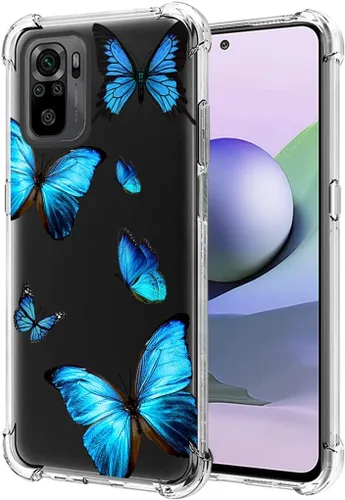 Vista 6 de Funda para Redmi Note 10 5G/para Poco M3 Pro/para Redmi Note 10T 5G M2103K19G Funda transparente para niñas mujeres, TPU suave a prueba de golpes