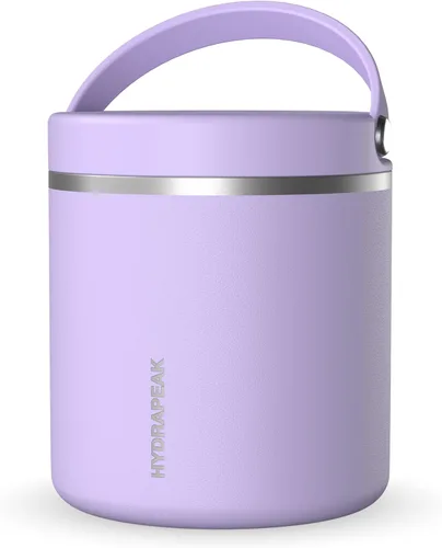 Vista 19 de Hydrapeak Tarro de alimentos aislado al vacío de acero inoxidable de 18 onzas para alimentos calientes y alimentos fríos, tarro de sopa a prueba