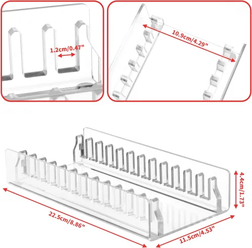 Vista 4 de Soporte organizador de almacenamiento de juegos de acrílico compatible con funda de tarjetas de juego Nintendo Switch, soporte mejorado para Switch