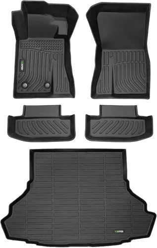 Vista 19 de HAFIDI® - Tapetes para auto con almacenamiento debajo del asiento, para todo clima, antideslizantes, de elastómero termoplástico, para la primera