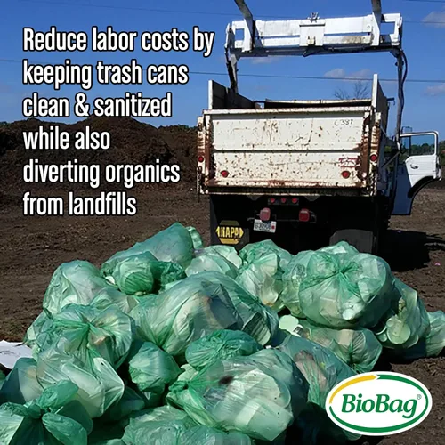Vista 6 de BioBag (USA) The Original Compostable Bag, 39 galones, 120 unidades, bolsas de basura compostables 100% certificadas para residuos de alimentos