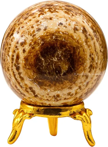 Vista 74 de Amazing Gemstone Bola de cristal de Yaxaita con soporte, bolas de meditación de esfera de cristal de 1.5 pulgadas para brujería y bolas decorativas