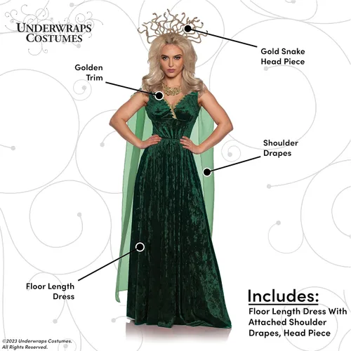 Vista 3 de UNDERWRAPS Toga griego - Disfraces de Halloween para adultos