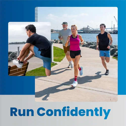 Vista 6 de Balega Calcetines deportivos de rendimiento Hidden Comfort invisibles para correr para hombre (1 par)