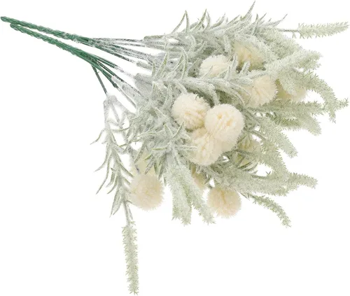 Vista 12 de Beavorty 2 decoraciones artificiales secas de diente de león para salas de casa, cola de conejo, arreglos florales de boda, elegantes dientes