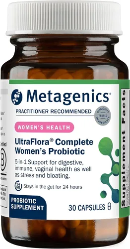 Metagenics UltraFlora Probiótico Completo para Mujer, 30 Cápsulas