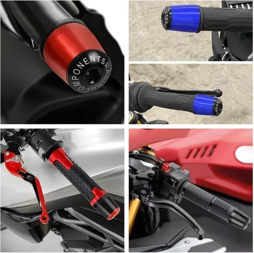 Vista 3 de for B&MW R850R R 850 R R850 R 1994-2002 Handlebar Grips End 78" 22mm Motorcycle Handlebar Grips End Handle Bar Cap End Plug