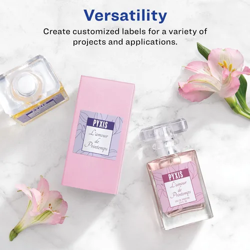 Avery Etiquetas cuadradas en blanco imprimibles, 2 x 2 pulgadas, blanco mate, 300 etiquetas personalizables (22806) (paquete de 5)