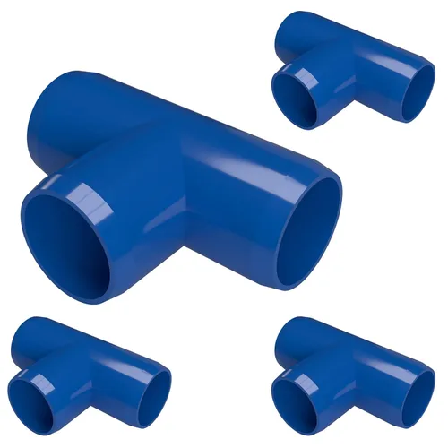 Vista 15 de FORMUFIT F001TEE-BK-4 - Adaptador de PVC de grado para muebles de 1 pulgada, fabricado en Estados Unidos, resistente a los rayos UV, a prueba