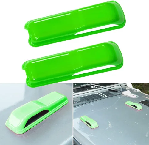 Vista 13 de Cubierta de la bisagra del capó del motor Decoración Trim Cover Accesorios de decoración externa (negro)