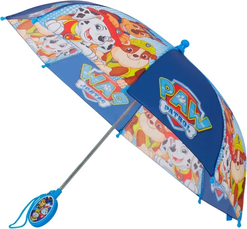 Nickelodeon Paraguas para niños, Paw Patrol para niños pequeños y niños pequeños para niños de 3 a 6 años, Azulclaro
