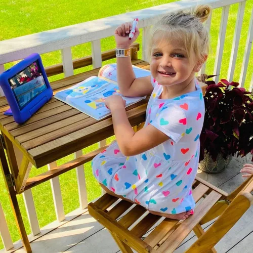 Vista 8 de Patio Wise Mesa de balcón plegable para exteriores, barra plegable de madera de acacia, apartamento portátil, balcón, barandilla y muebles