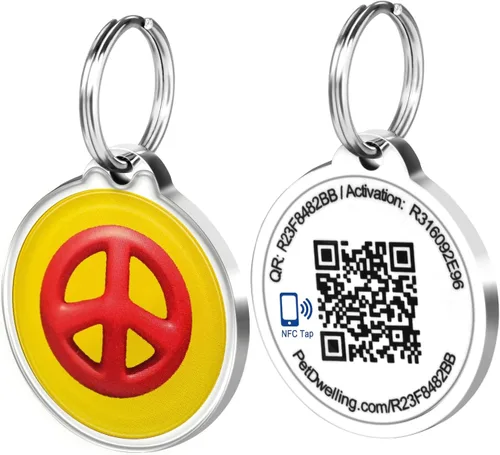 Vista 20 de Pet Dwelling Symbols NFC y QR Code - Etiqueta de identificación inteligente para perro, fácil escaneo, acceso instantáneo al perfil en línea