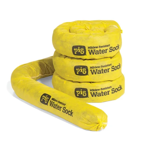Vista 13 de PIG Calcetín absorbente resistente al moho Serpiente absorbente de agua 3 pulgadas de ancho x 10 pies de largo Absorción de 2.5 galones