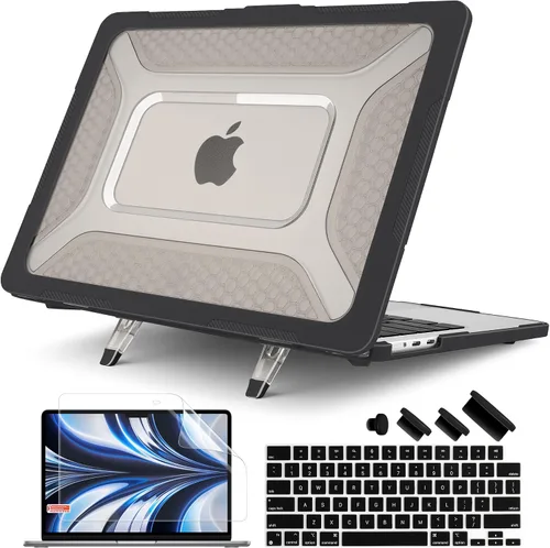 Vista 10 de Batianda HexArmor - Funda para MacBook Air de 15 pulgadas 2023-2026, gris X-caqui