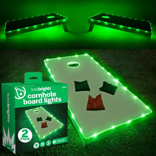 Vista 8 de BrightzBrightz TossBrightz Red Led Cornhole Lights Led Corn Hole Lights Cornhole Led Lights for Hole and Board Corn Hole Board Light Kit Light Up
