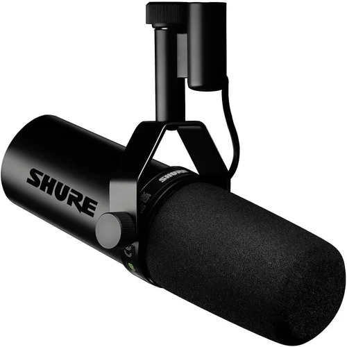 Vista 9 de Shure SM7B Micrófono dinámico vocal – Micrófono de estudio XLR para podcasting, grabación, transmisión, radiodifusión y juegos – Sonido suave