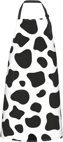 Vista 8 de Perinsto Waterproof Apron With 2 Pockets Kitchen Chef Aprons Bibs For Cooking Baking Painting Gardening Grooming