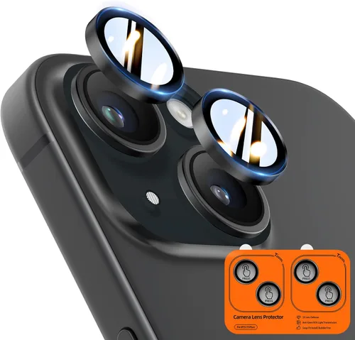 Vista 22 de TOCOL Camera Lens Protector for iPhone 13 / iPhone 13 Mini Tempered Glass HD Individual Scratch Resistant Camera Cover Accessories Case Friendly 2